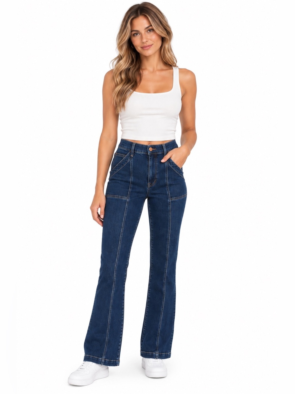 Madewell Mid-Rise Kick Out Jeans Dark Wash Size 29